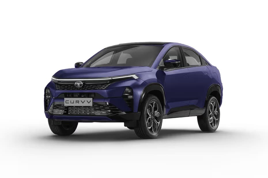 Tata Motors Curvv 1.2 Smart Coupe Petrol car front three-quarter view India 2026 price mileage safety specs side by side car comparison vs Citroen Basalt AiCarAdvisor