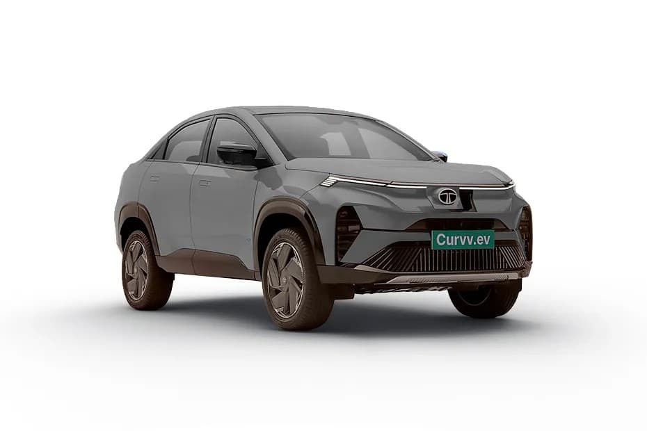 Tata Motors Curvv EV Creative 45 Coupe Electric car front three-quarter view India 2026 price mileage safety specs side by side car comparison vs Mahindra BE 6 AiCarAdvisor