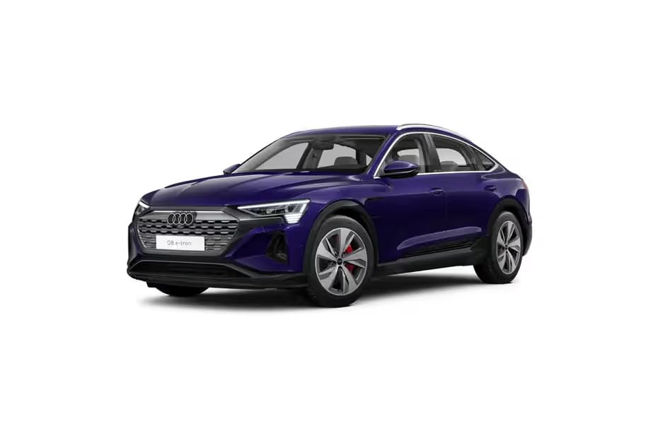 Audi Q8 Sportback e-tron 55 Quattro Coupe Electric car front three-quarter view India 2026 price mileage safety specs side by side car comparison vs Mercedes-Benz AMG E 53 Cabriolet AiCarAdvisor