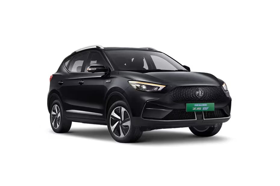 MG ZS EV Executive SUV Electric car front three-quarter view India 2026 price mileage safety specs side by side car comparison vs Tata Motors Nexon EV AiCarAdvisor